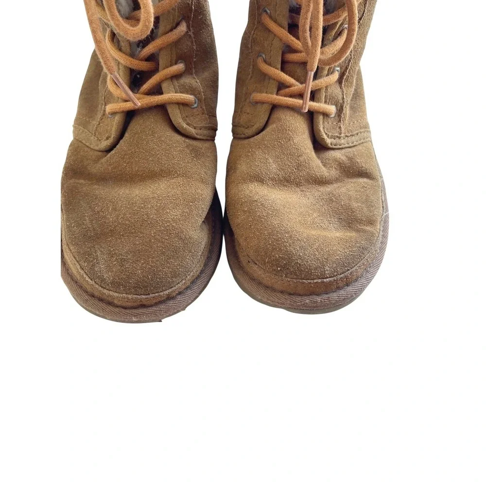 UGG Kids Neumel II Chestnut Suede Lace Up Boots 1017320K‎ Size 4 Youth
